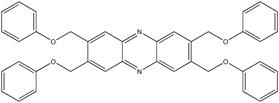 2,3,7,8-Tetrakis(phenoxymethyl)phenazine Struktur