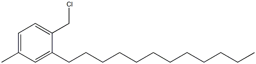 2-Dodecyl-4-methylbenzyl chloride Struktur