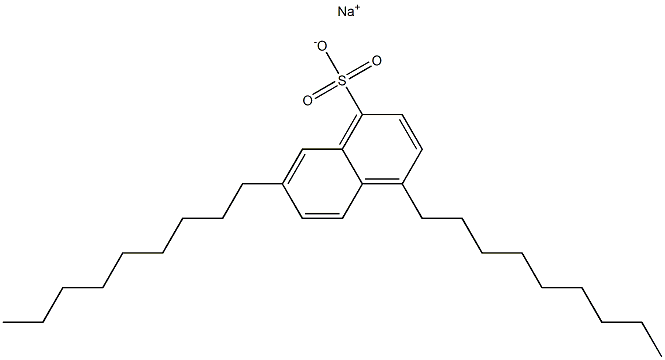 4,7-Dinonyl-1-naphthalenesulfonic acid sodium salt Struktur