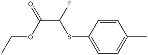 (p-Methylphenylthio)fluoroacetic acid ethyl ester Struktur