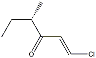 [S,(+)]-1-Chloro-4-methyl-1-hexene-3-one Struktur