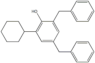 2,4-Dibenzyl-6-cyclohexylphenol Struktur