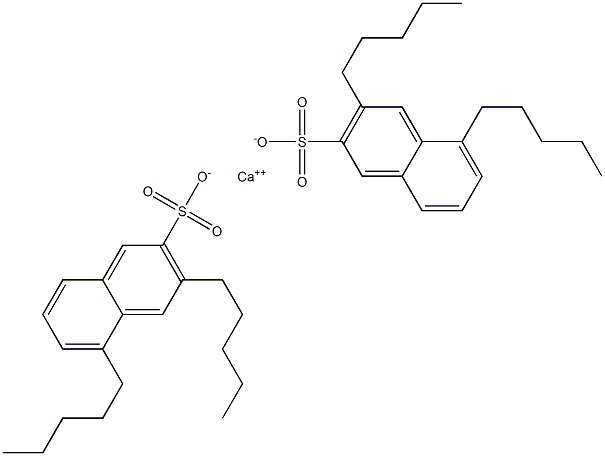 Bis(3,5-dipentyl-2-naphthalenesulfonic acid)calcium salt Struktur