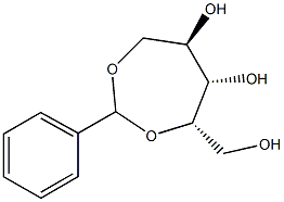 2-O,5-O-Benzylidene-D-xylitol Struktur