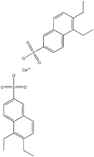 Bis(5,6-diethyl-2-naphthalenesulfonic acid)calcium salt Struktur