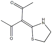 3-(Thiazolidine-2-ylidene)-2,4-pentanedione Struktur