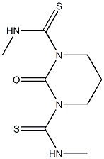 1,3-Bis(methylthiocarbamoyl)tetrahydropyrimidin-2(1H)-one Struktur