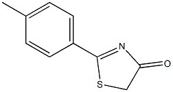 2-(4-Methylphenyl)-2-thiazolin-4-one Struktur