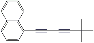 1-(1-Naphthalenyl)-5,5-dimethyl-1,3-hexadiyne Struktur