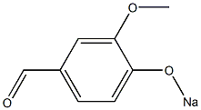 3-Methoxy-4-(sodiooxy)benzaldehyde Struktur