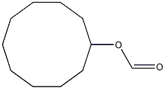 Formic acid cyclodecyl ester Struktur