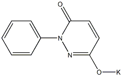 6-Potassiooxy-2-phenyl-3(2H)-pyridazinone Struktur