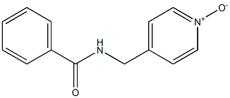 4-(Benzoylaminomethyl)pyridine 1-oxide Struktur