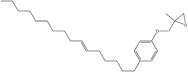 4-(6-Hexadecenyl)phenyl 2-methylglycidyl ether Struktur