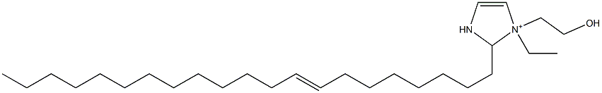 1-Ethyl-2-(8-henicosenyl)-1-(2-hydroxyethyl)-4-imidazoline-1-ium Struktur