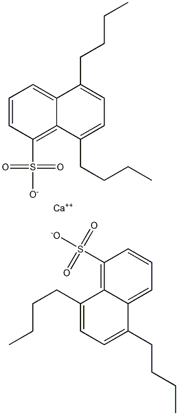 Bis(5,8-dibutyl-1-naphthalenesulfonic acid)calcium salt Struktur