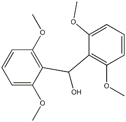 Bis(2,6-dimethoxyphenyl)methanol Struktur