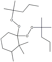 2,2,3-Trimethyl-1,1-bis(1,1-dimethylbutylperoxy)cyclohexane Struktur