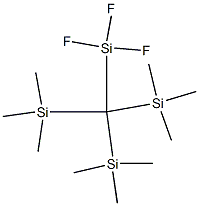 Trifluoro[tris(trimethylsilyl)methyl]silane Struktur