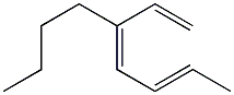 (3Z,5E)-3-Butyl-1,3,5-heptatriene Struktur