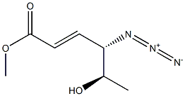 (2E,4S,5R)-4-Azido-5-hydroxy-2-hexenoic acid methyl ester Struktur