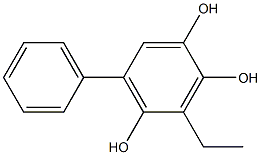 3-Ethyl-5-phenylbenzene-1,2,4-triol Struktur