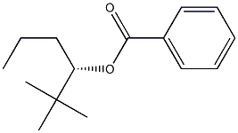 [S,(-)]-2,2-Dimethyl-3-hexanol benzoate Struktur