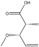 (2R,3S)-2-Methyl-3-methoxy-4-pentenoic acid Struktur