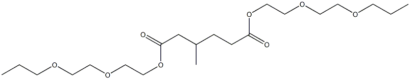 3-Methyladipic acid bis[2-(2-propoxyethoxy)ethyl] ester Struktur