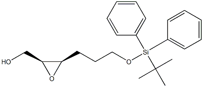 (2S,3R)-3-[3-(tert-Butyldiphenylsilyloxy)propyl]oxirane-2-methanol Struktur