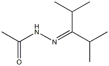 Acetic acid N'-(1-isopropyl-2-methylpropylidene) hydrazide Struktur