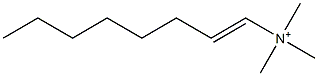 N,N,N-Trimethyl-1-octen-1-aminium Struktur