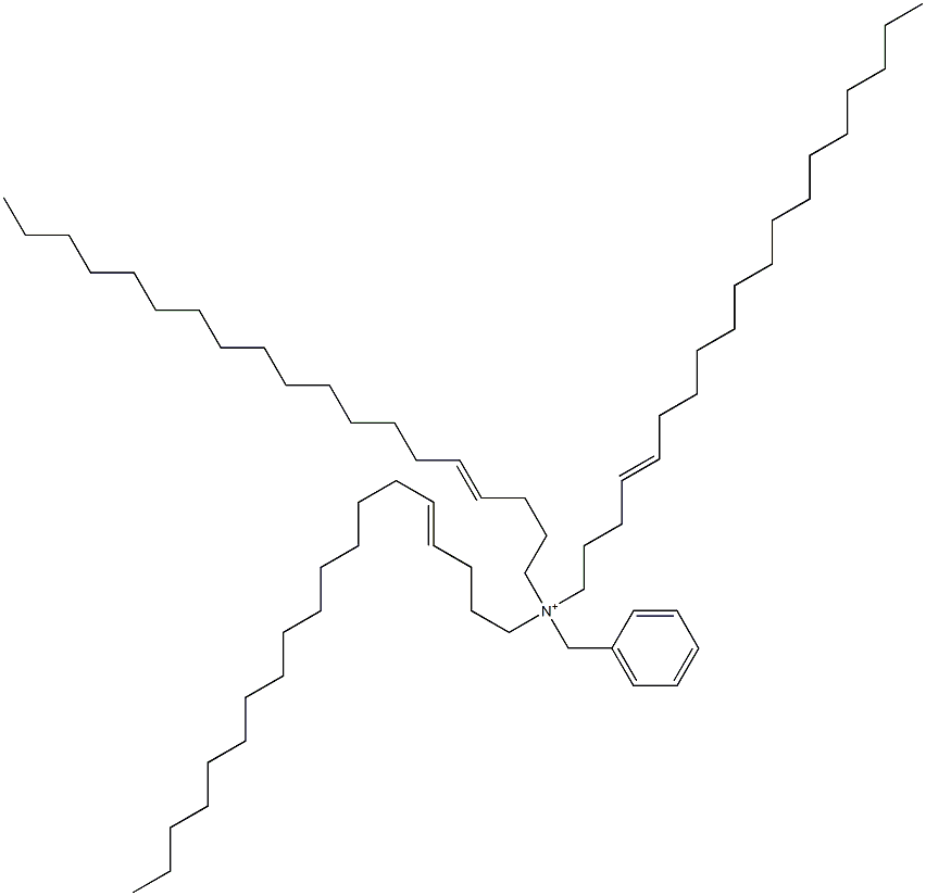 Tri(4-nonadecenyl)benzylaminium Struktur