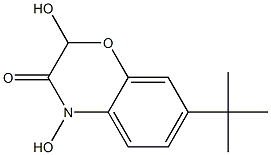 3,4-Dihydro-2,4-dihydroxy-7-tert-butyl-2H-1,4-benzoxazin-3-one Struktur