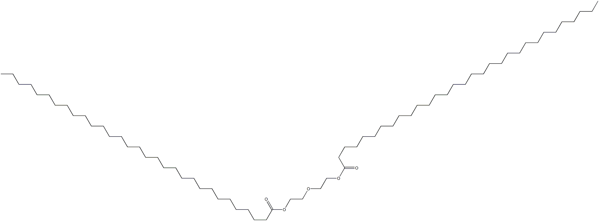 Bishentriacontanoic acid oxybisethylene ester Struktur