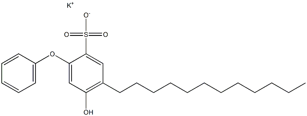 5-Hydroxy-4-dodecyl[oxybisbenzene]-2-sulfonic acid potassium salt Struktur