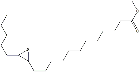 13,14-Epithiononadecanoic acid methyl ester Struktur