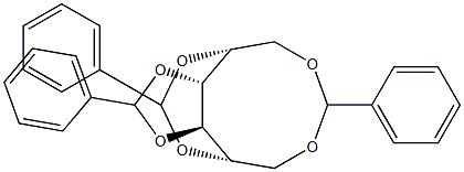 1-O,6-O:2-O,5-O:3-O,4-O-Tribenzylidene-D-glucitol Struktur