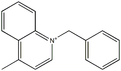 4-Methyl-1-(phenylmethyl)quinolinium Struktur