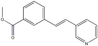 3-(3-(Methoxycarbonyl)styryl)pyridine Struktur