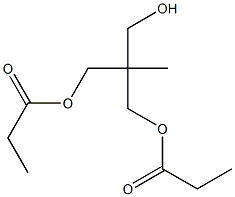 Dipropionic acid 2-(hydroxymethyl)-2-methyl-1,3-propanediyl ester Struktur