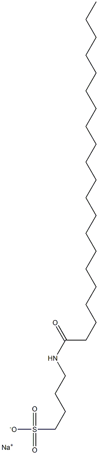 4-[(1-Oxohenicosyl)amino]-1-butanesulfonic acid sodium salt Struktur