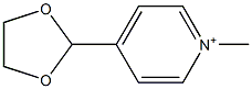 1-Methyl-4-(1,3-dioxolane-2-yl)pyridinium Struktur