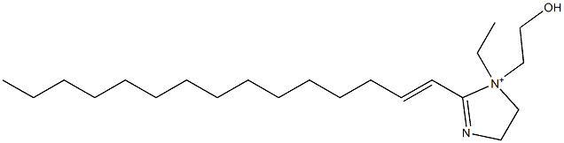 1-Ethyl-1-(2-hydroxyethyl)-2-(1-pentadecenyl)-2-imidazoline-1-ium Struktur