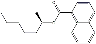 (-)-1-Naphthoic acid [(R)-1-methylhexyl] ester Struktur