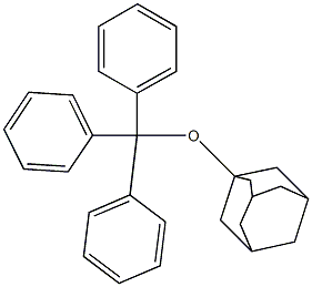 1-(Triphenylmethoxy)adamantane Struktur