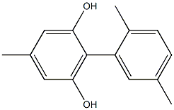 5-Methyl-2-(2,5-dimethylphenyl)benzene-1,3-diol Struktur