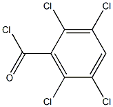 2,3,5,6-Tetrachlorobenzoic acid chloride Struktur