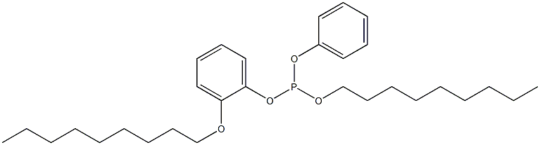 Phosphorous acid 2-(nonyloxy)nonyldiphenyl ester Struktur