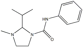 1-Methyl-2-isopropyl-3-(phenylcarbamoyl)imidazolidine Struktur